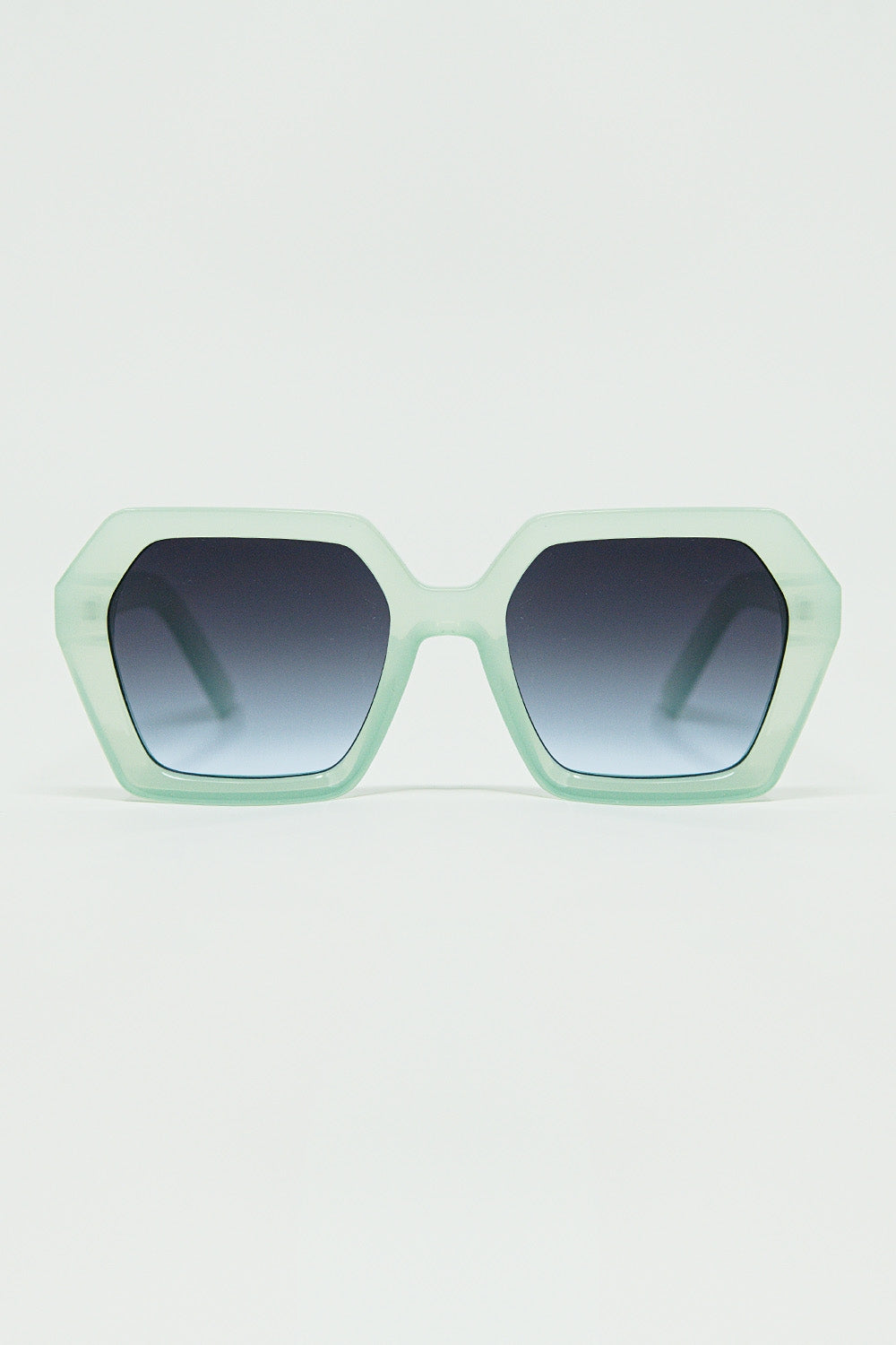 Squared green Aqua color Mirage Sunglasses