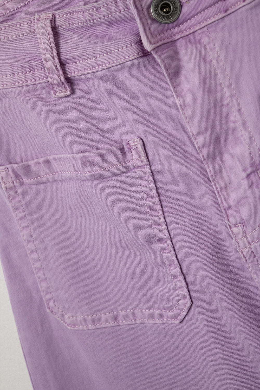 lilac Straight Leg pants With Front Pockets - Coloured Jeans
