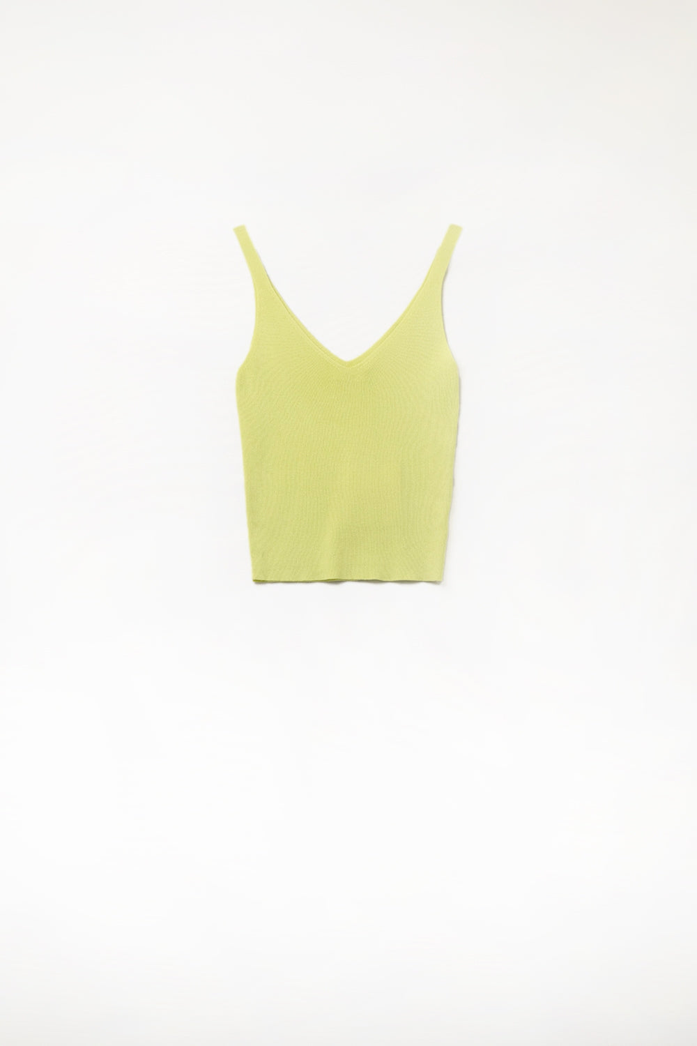 Comfy Ribbed Tank Top in Green