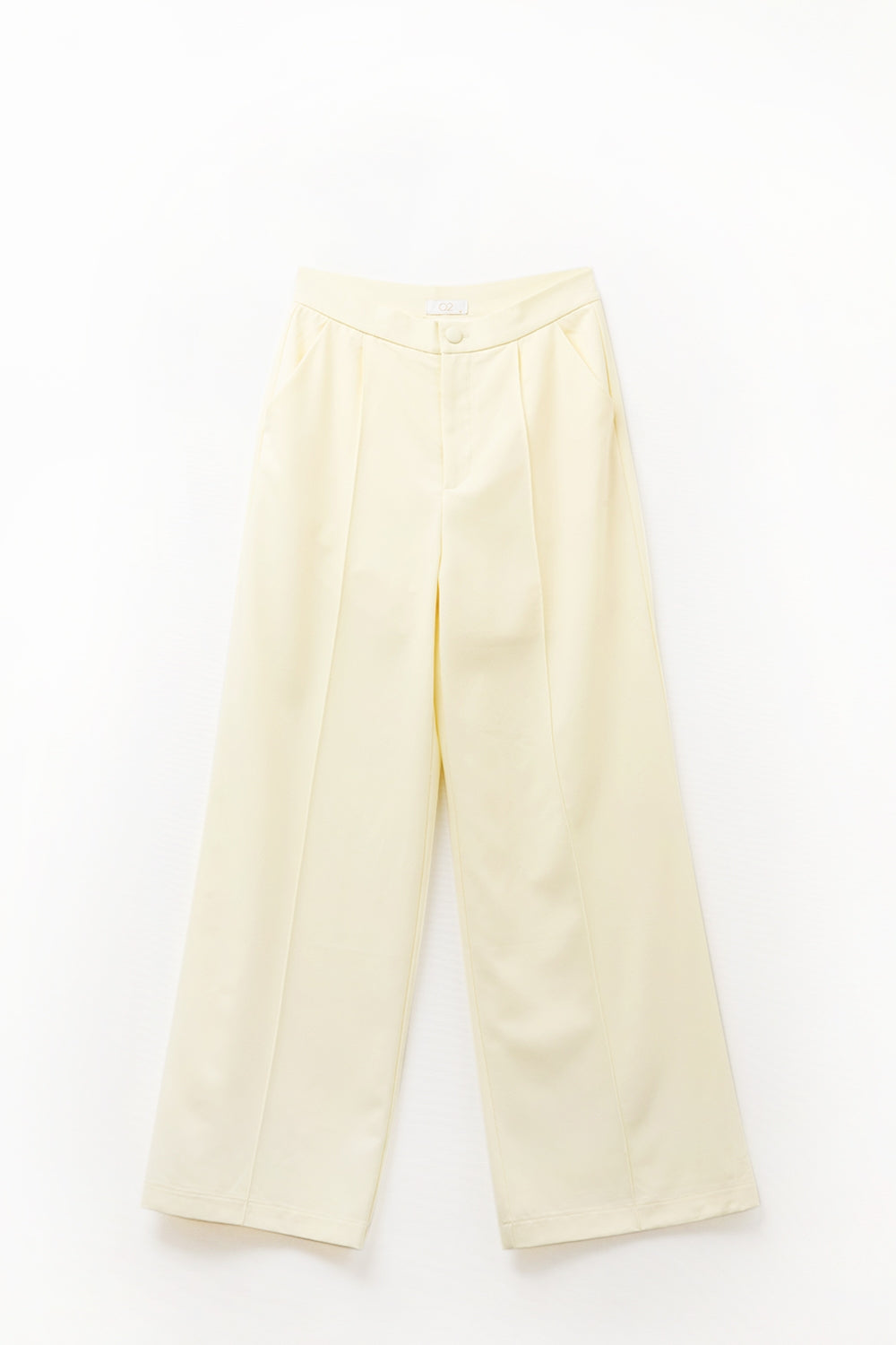 Wide Leg tailored pants In Yellow - trousers