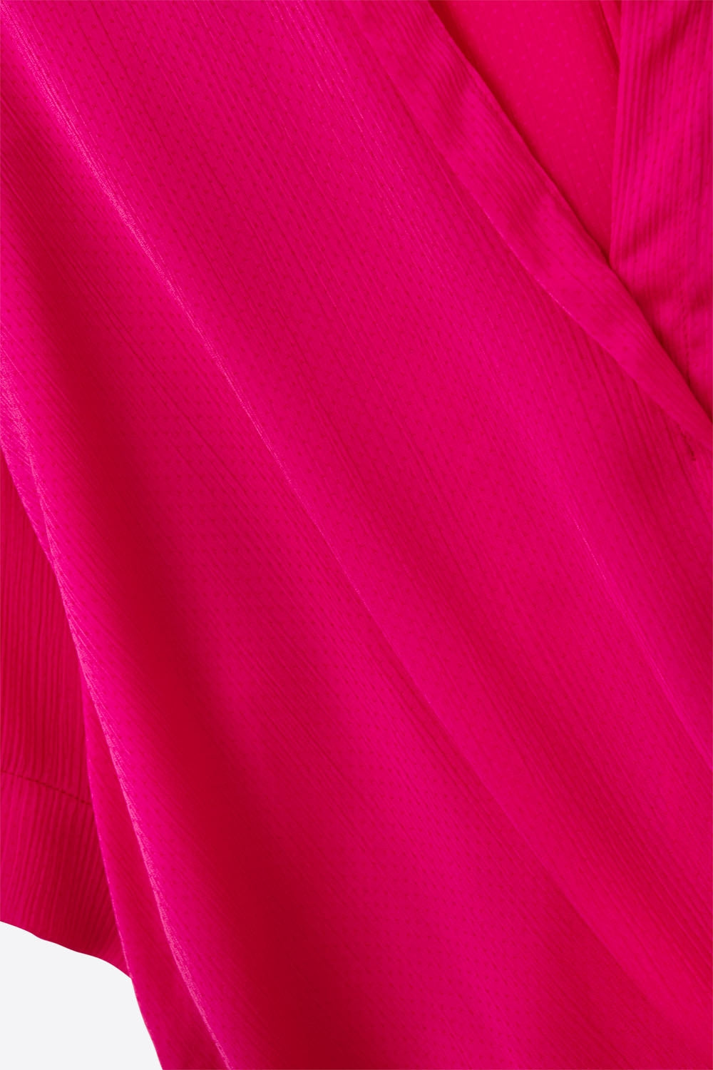 Wrap Front Shirt in Fuchsia - Shirts
