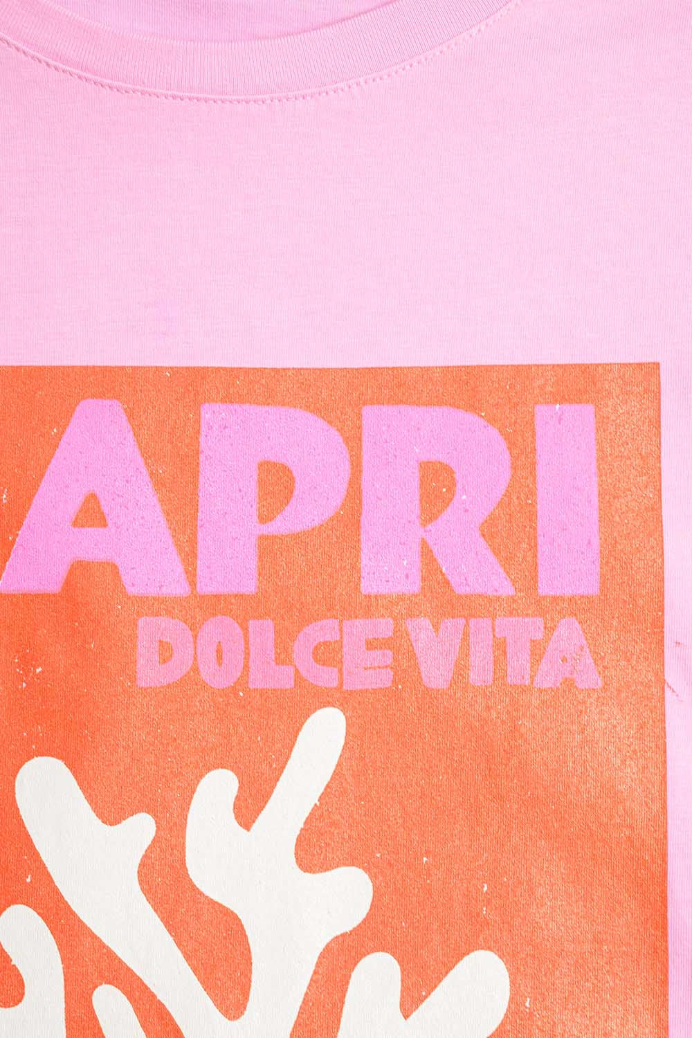 Baby Pink Capri Dolce Vita T-shirt Made in Italy - top
