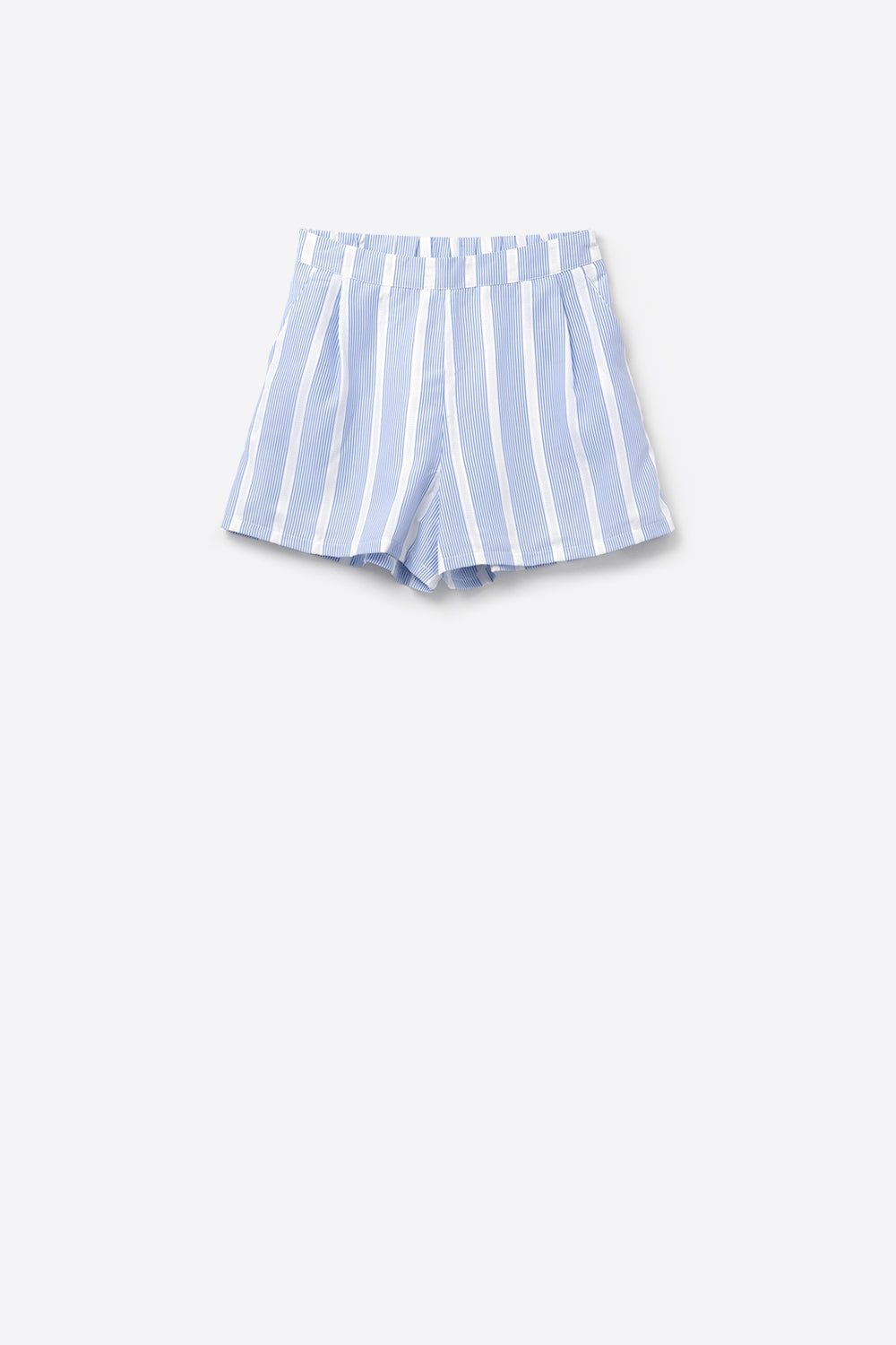 Blue and White Shorts with side pockets - trousers