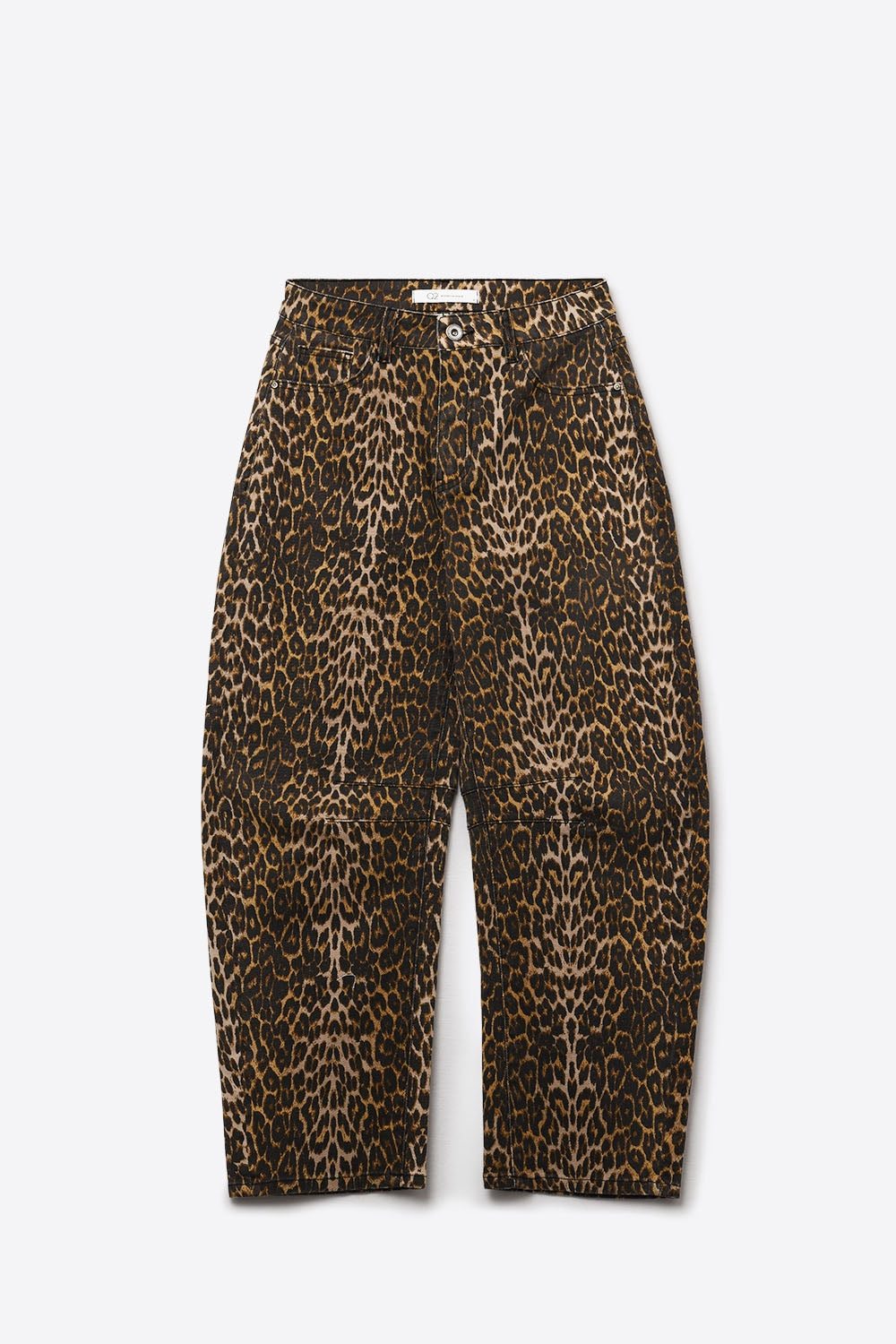 Barrel Leopard Print Jeans - trousers, Coloured Jeans