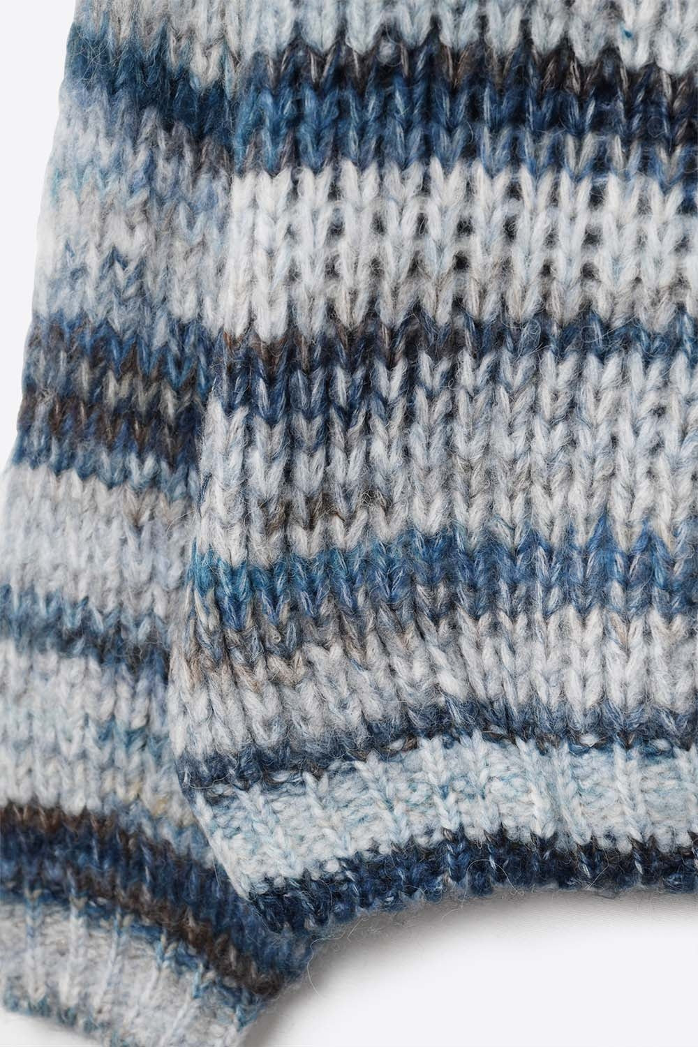 Chunky-knit sweater with marled design in blue - Jumpers