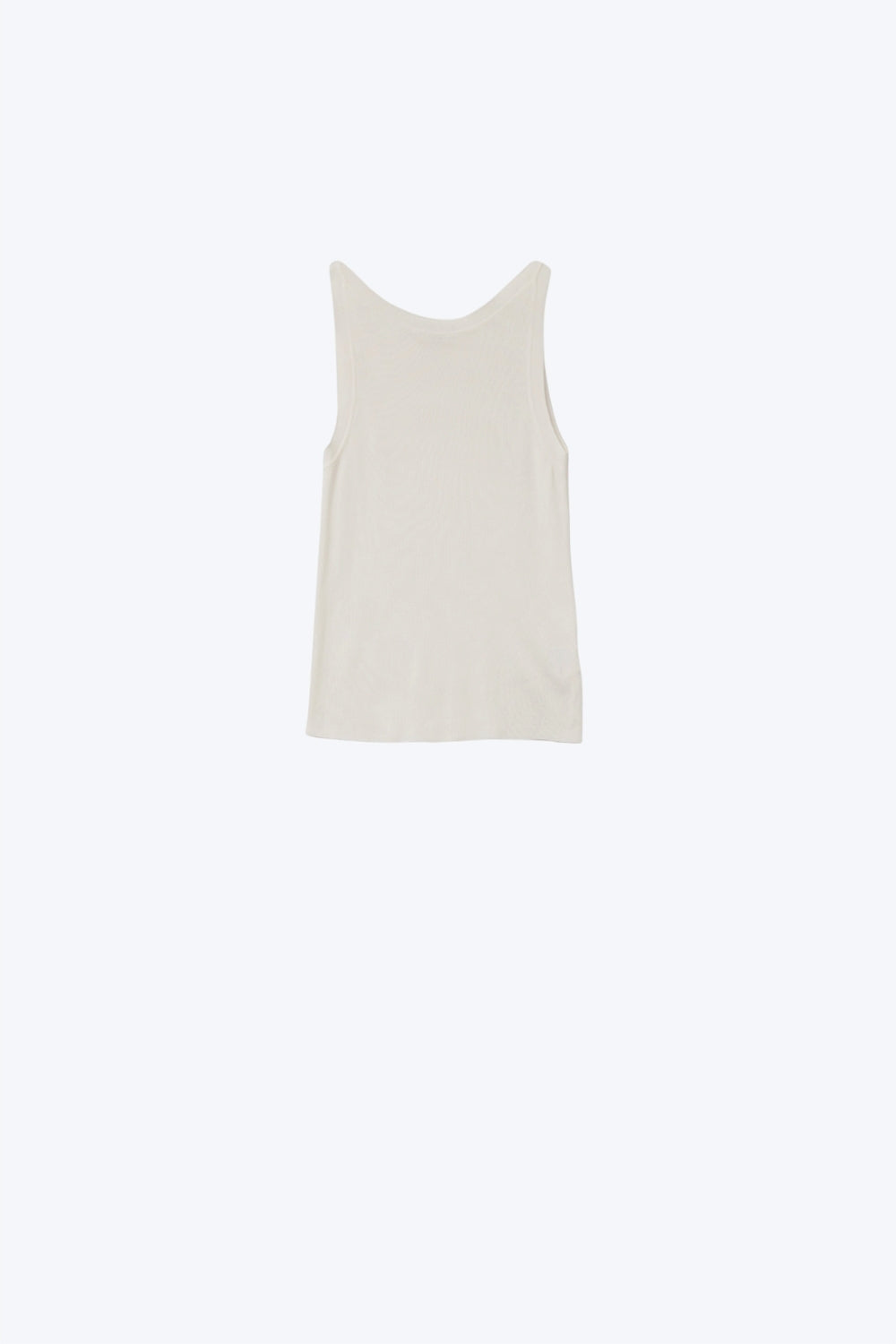 Boat Neck Comfy Ribbed Top in White - Tops