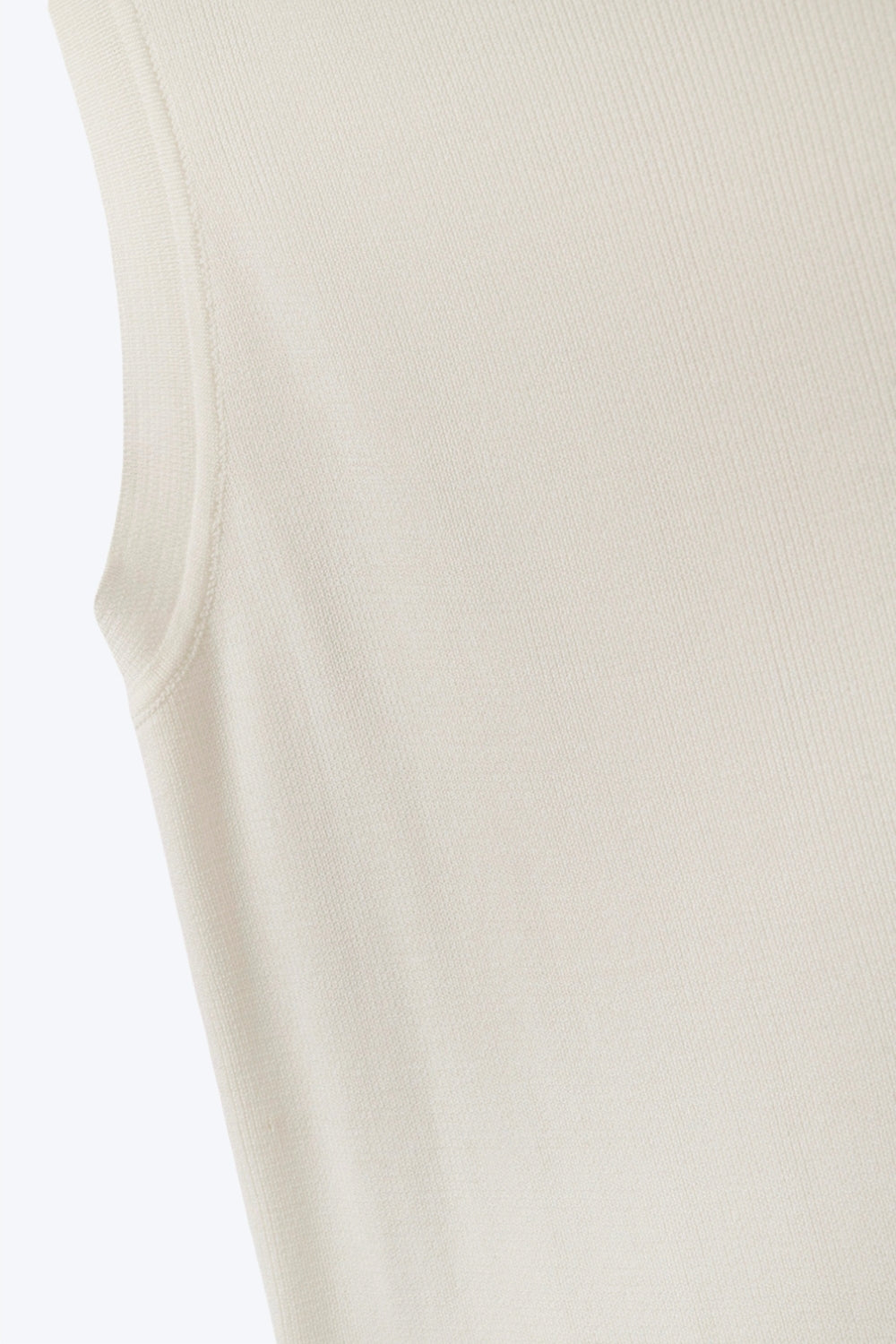 Boat Neck Comfy Ribbed Top in White - Tops