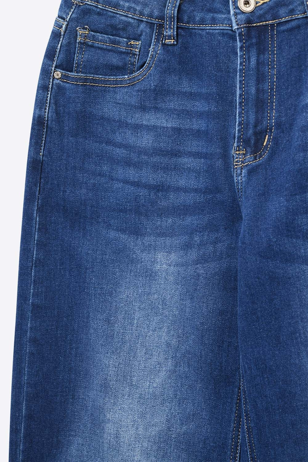 Basic Barrel Style jeans in Mid Blue - Denim