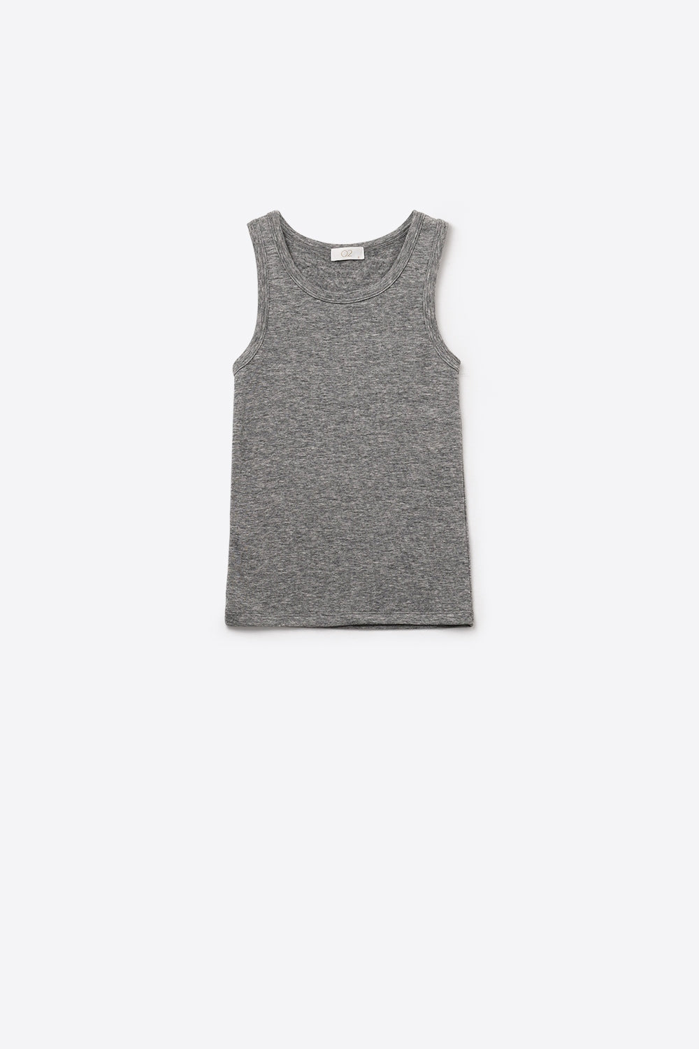 Super Soft Knitted Basic Tank in Grey