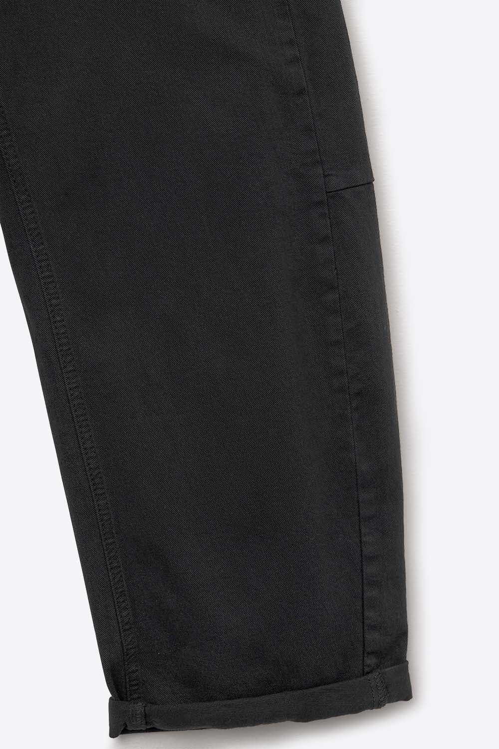 Trendy Black Barrel Balloon Jeans with Pockets