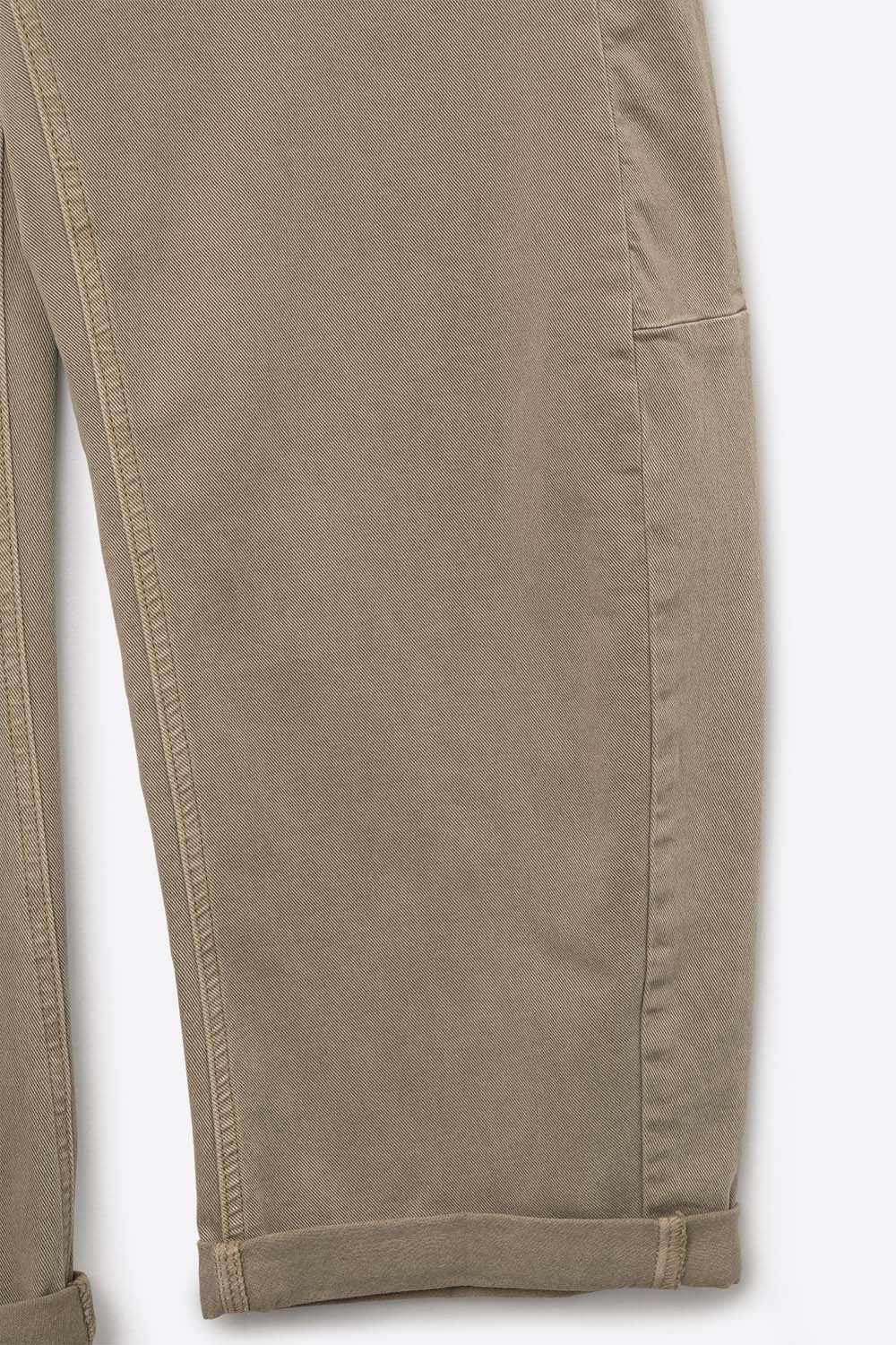 Trendy Beige Baggy Barrel Balloon Jeans with Pockets - Coloured Jeans