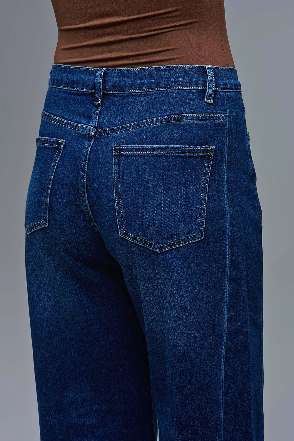 Extra Wide Leg Jeans in Dark Wash - Denim