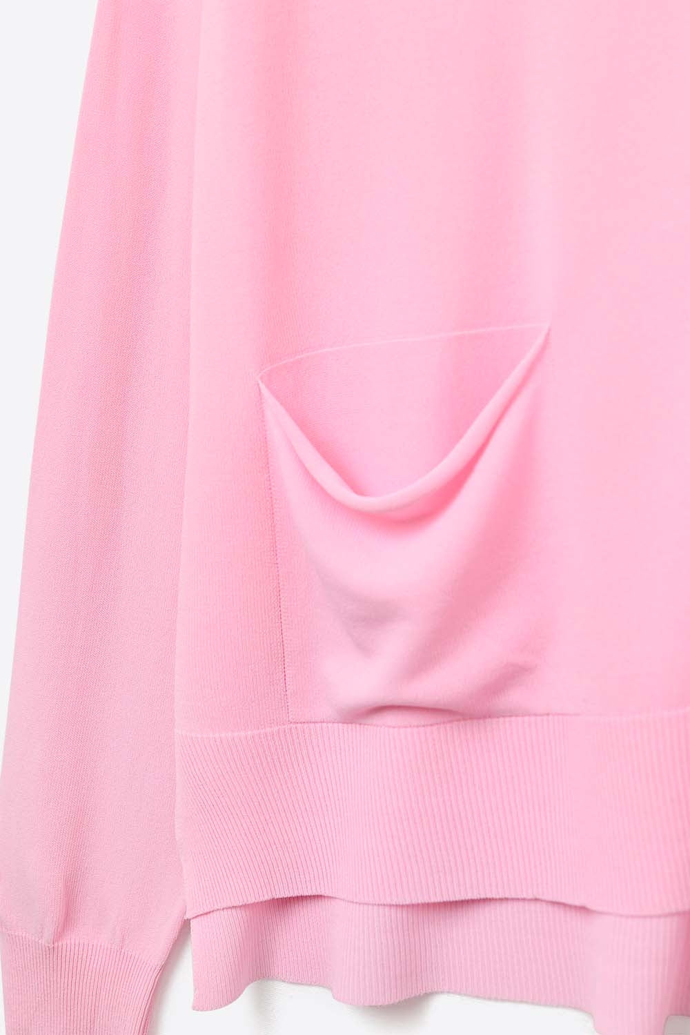 Fine Knit Cardigan with Front Pockets in pink