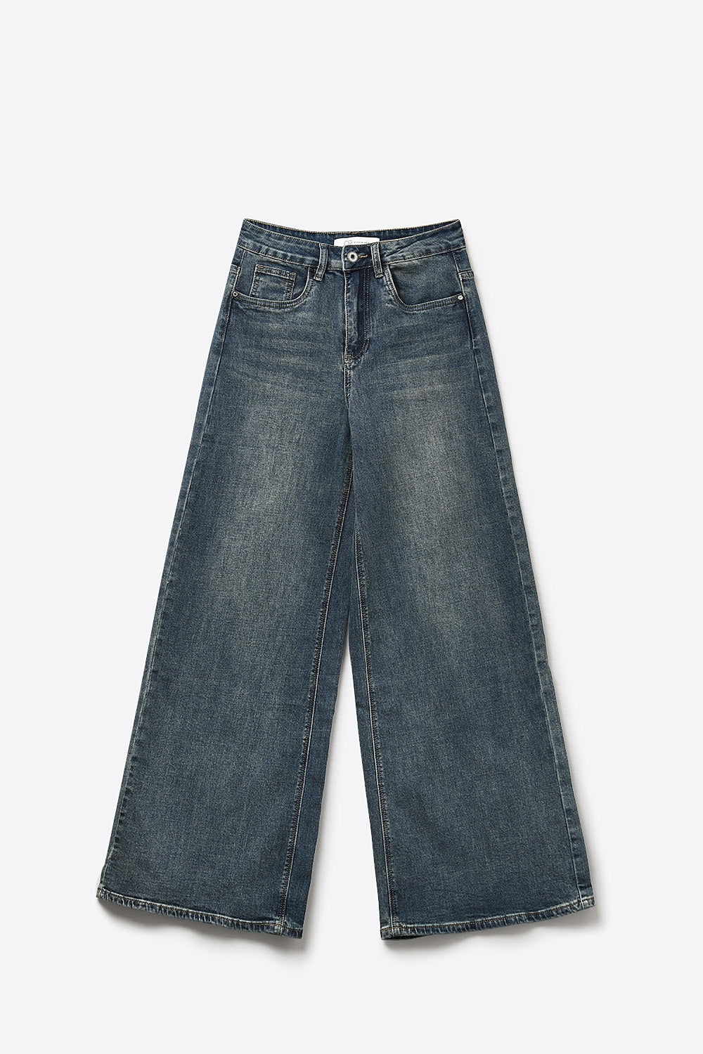 Everyday Denim Straight-Leg Jeans in mid wash blue - Denim