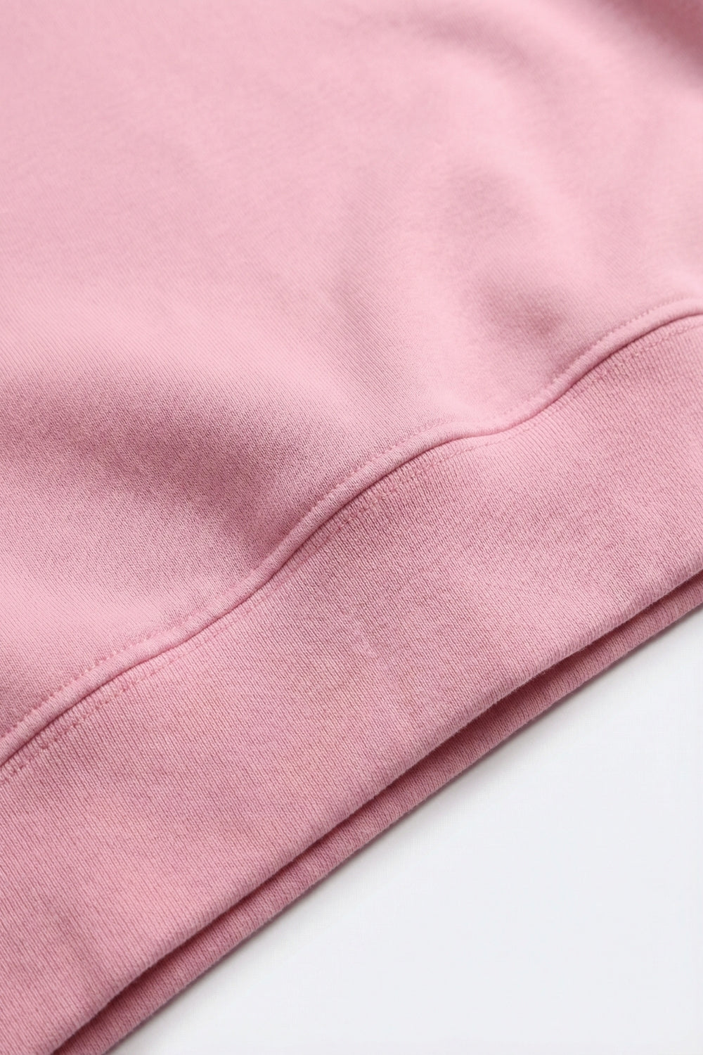 Crew Neck Dropped Shoulder Basic Sweatshirt in Pink - jumper