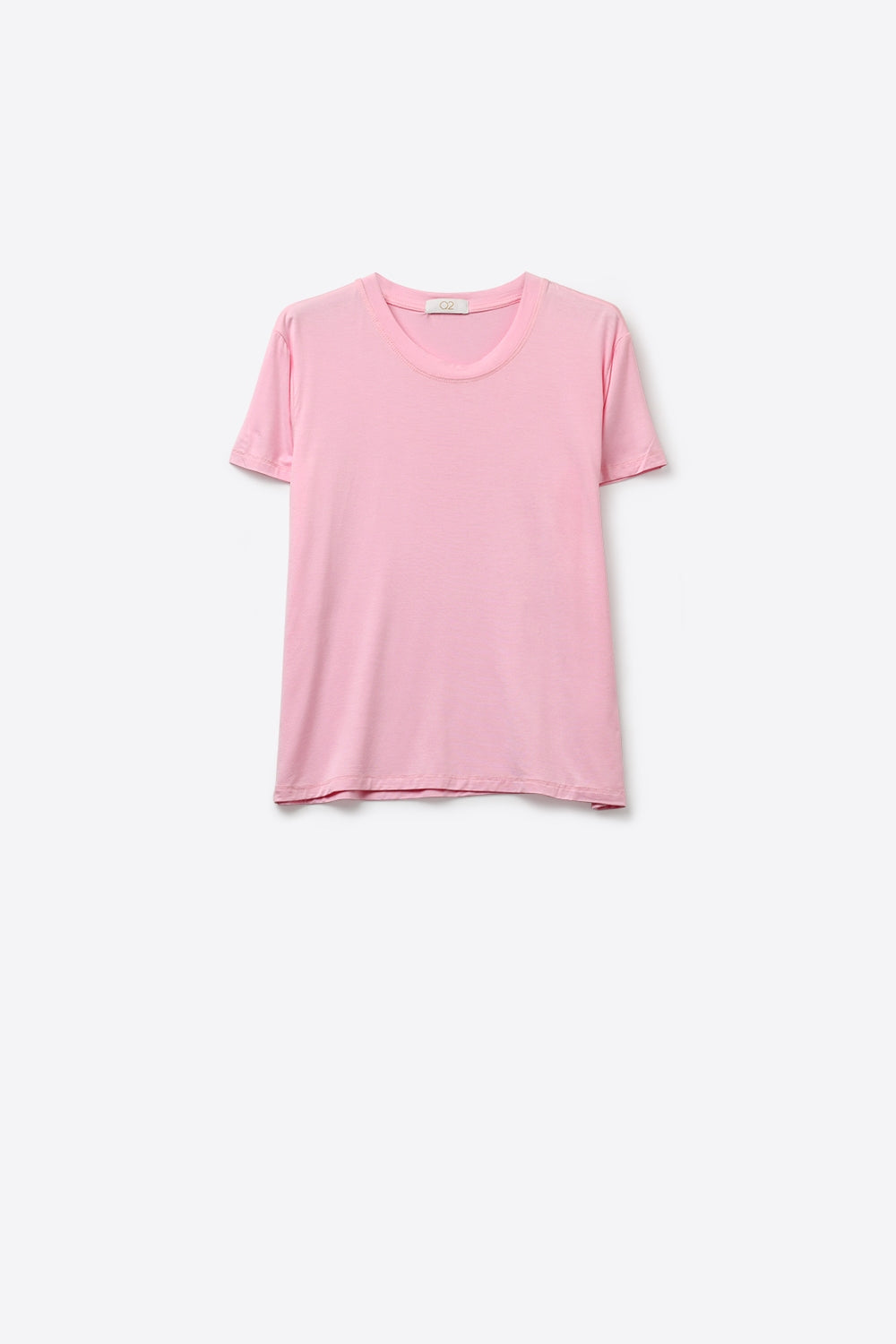 Lightweight Soft Viscose T-Shirt in baby pink - top