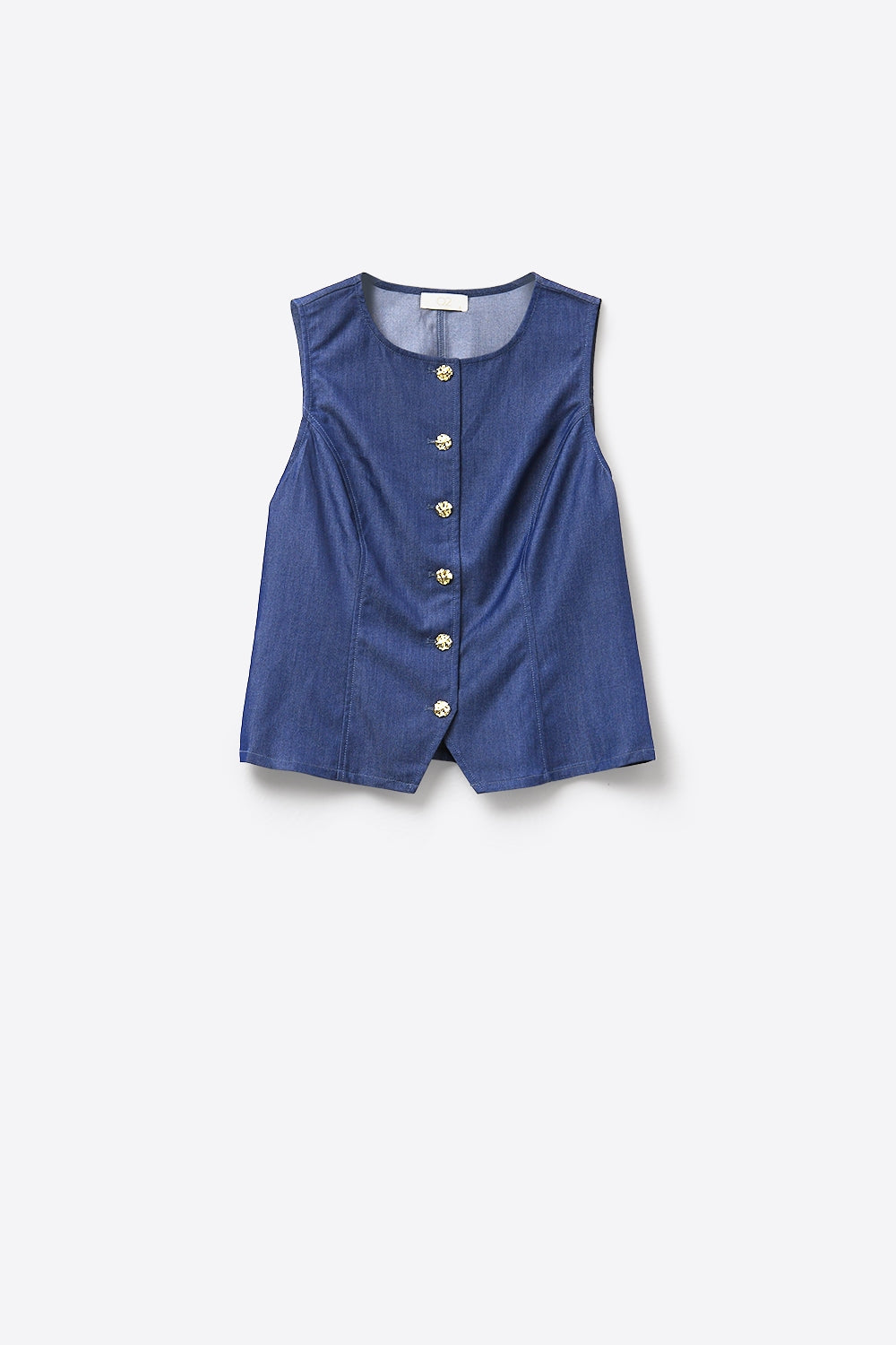 Sleeveless Button-Front Vest & Wide-Leg Trouser Set - jumpsuit