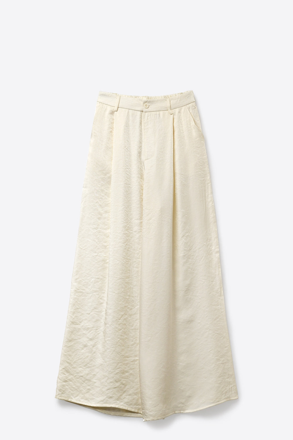 Extra-wide pants in a lightweight and shiny fabric - trousers