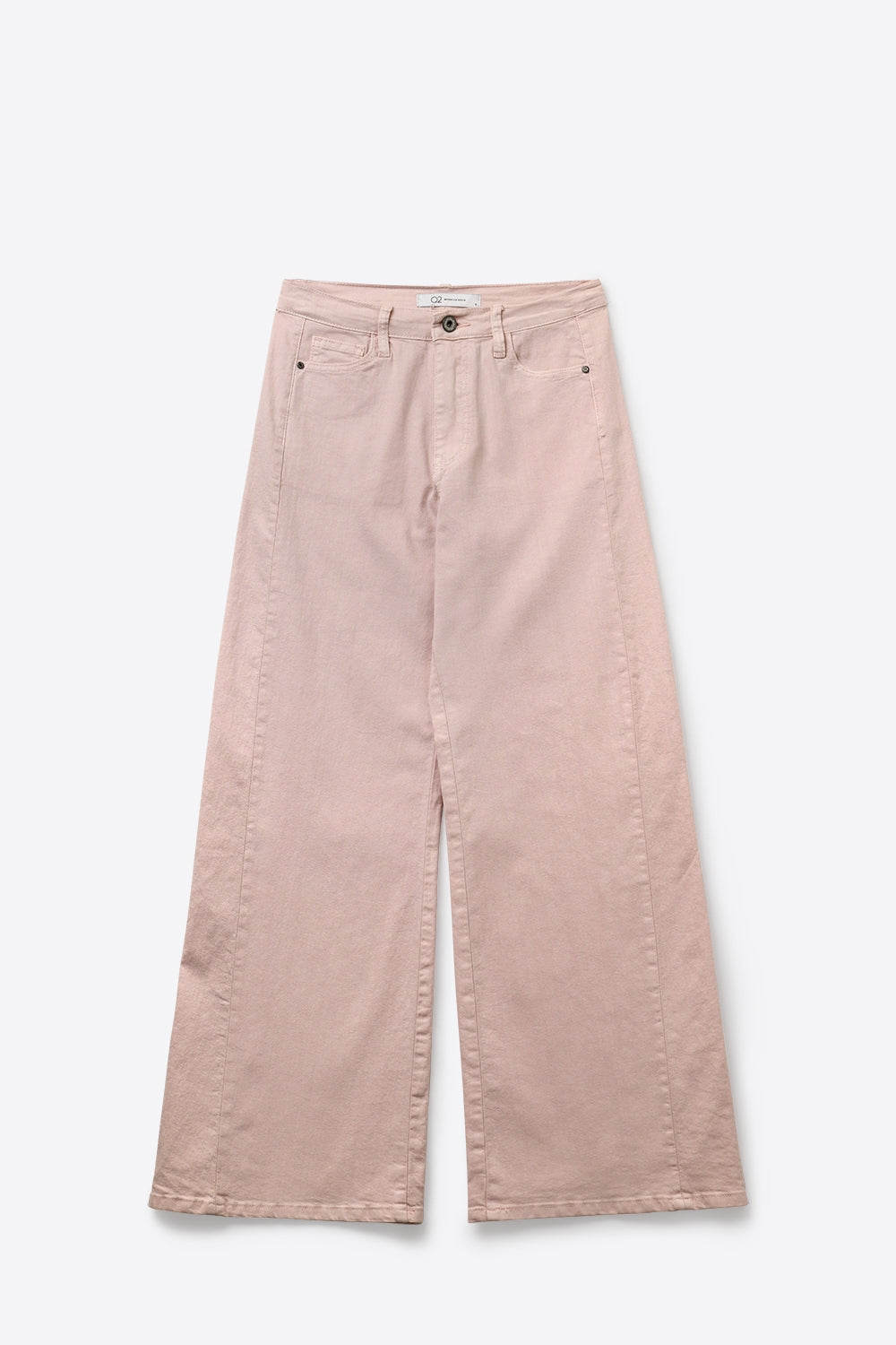 Light Pink Wide-Leg Pants with lightweight Twill - Coloured Jeans
