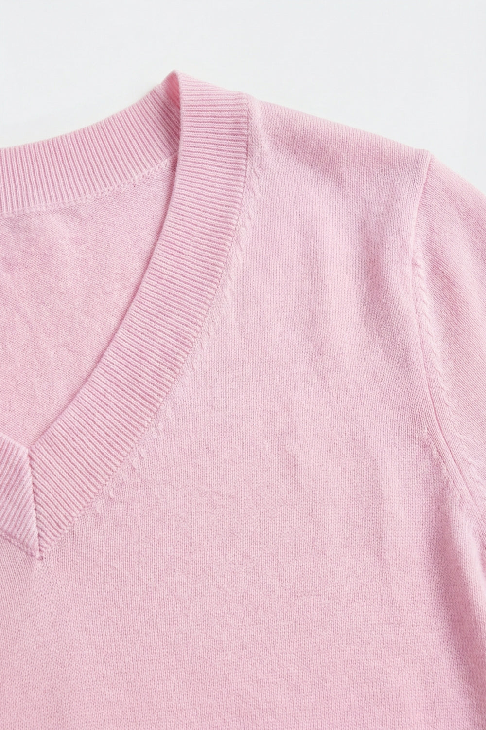 Pink Short Sleeve Knit Top - Jumpers