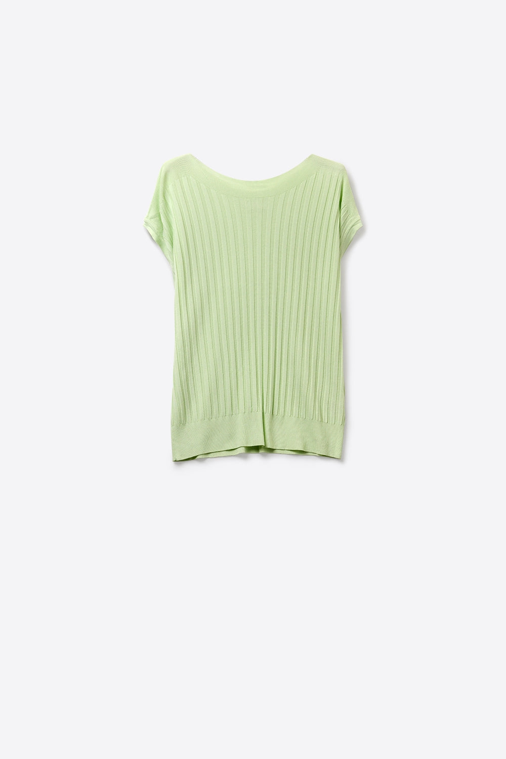 Ribbed Knit Relaxed Fit sweater in mint green