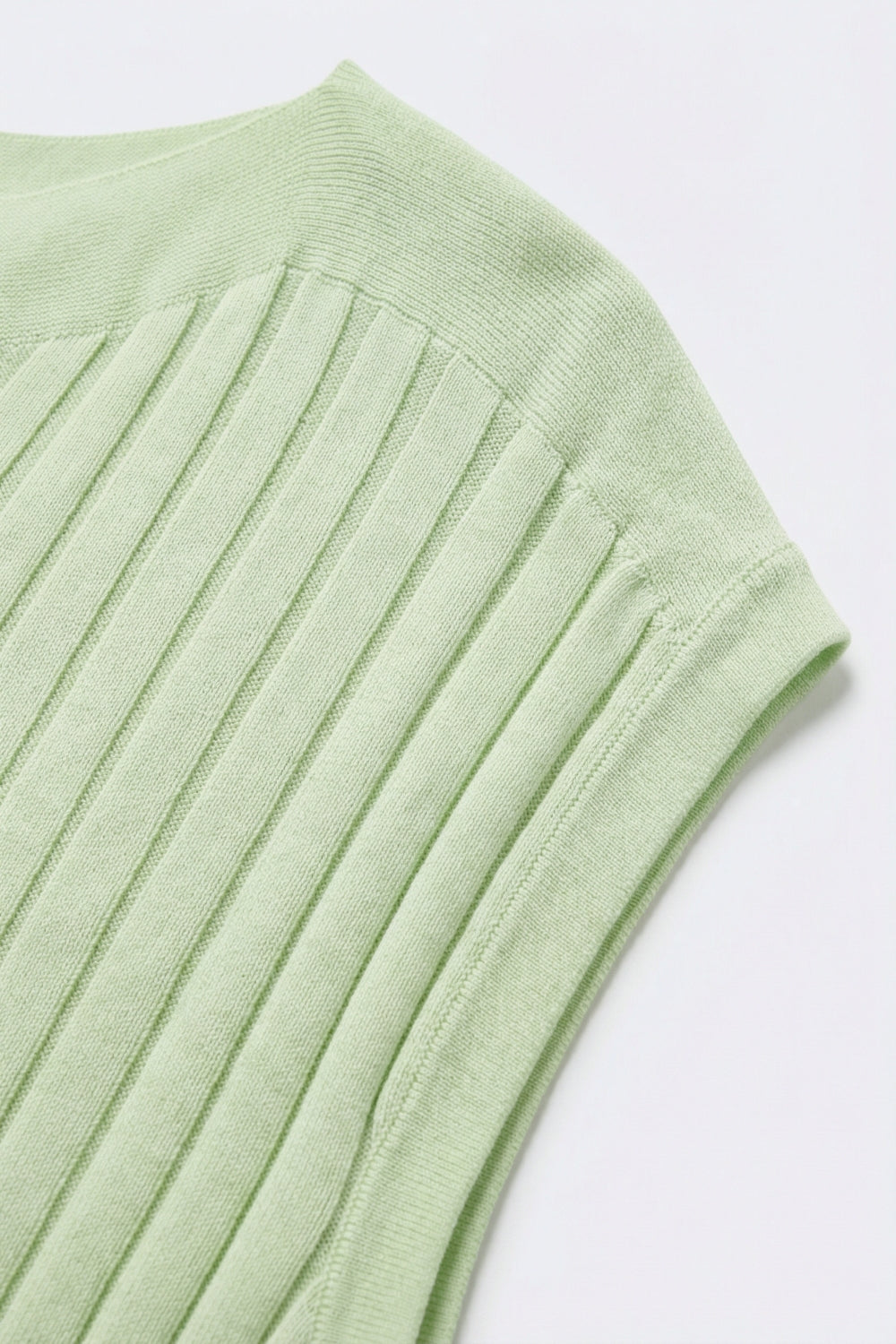 Ribbed Knit Relaxed Fit sweater in mint green - Jumpers