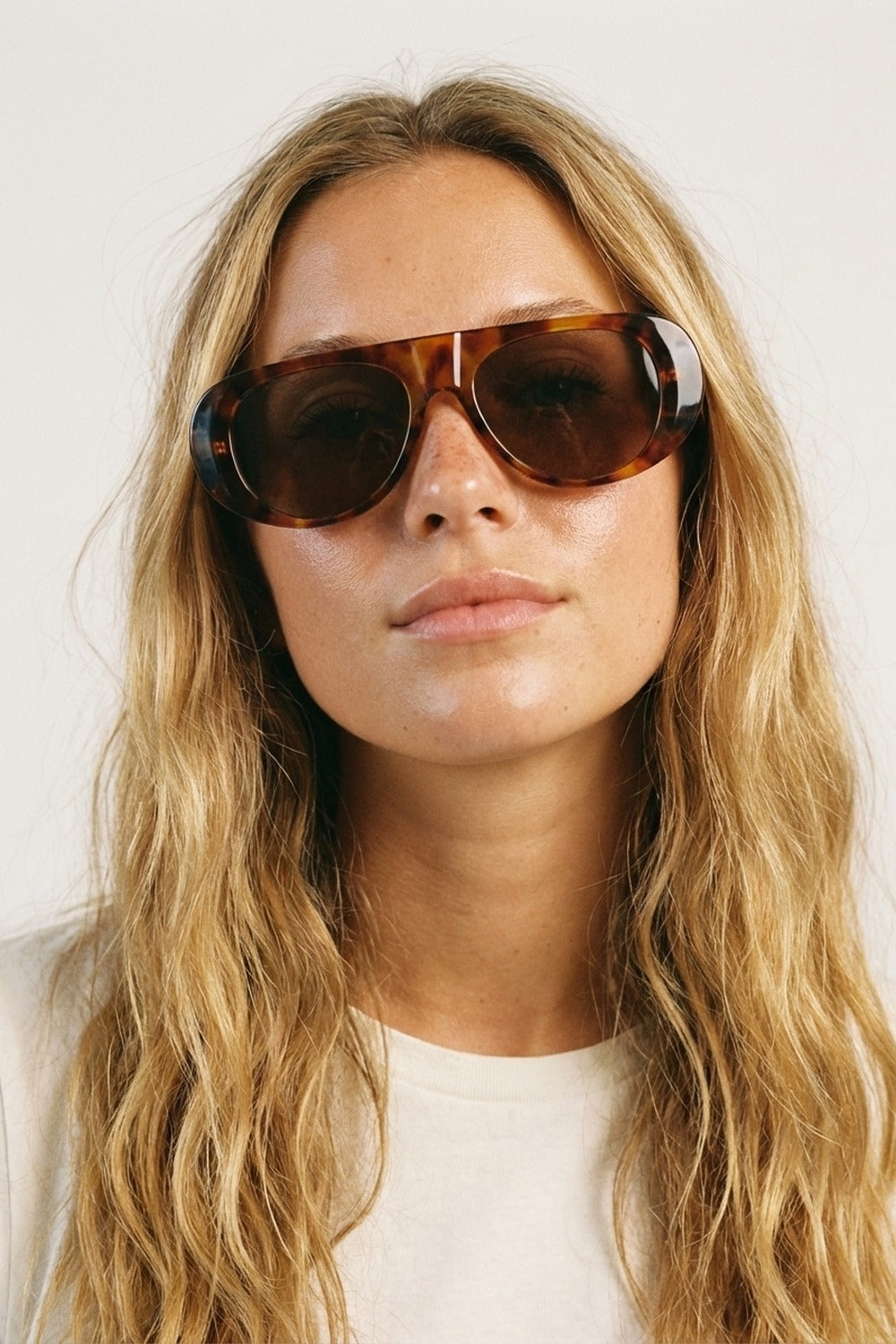 Tortoise Brown Oversized Frame Sunglasses for Women