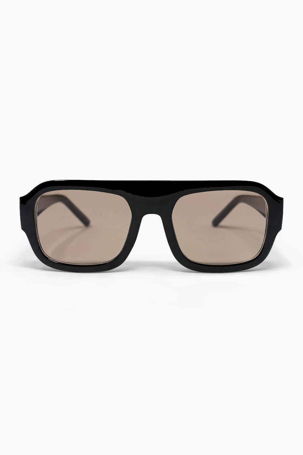 Black Oversized Square Frame Sunglasses