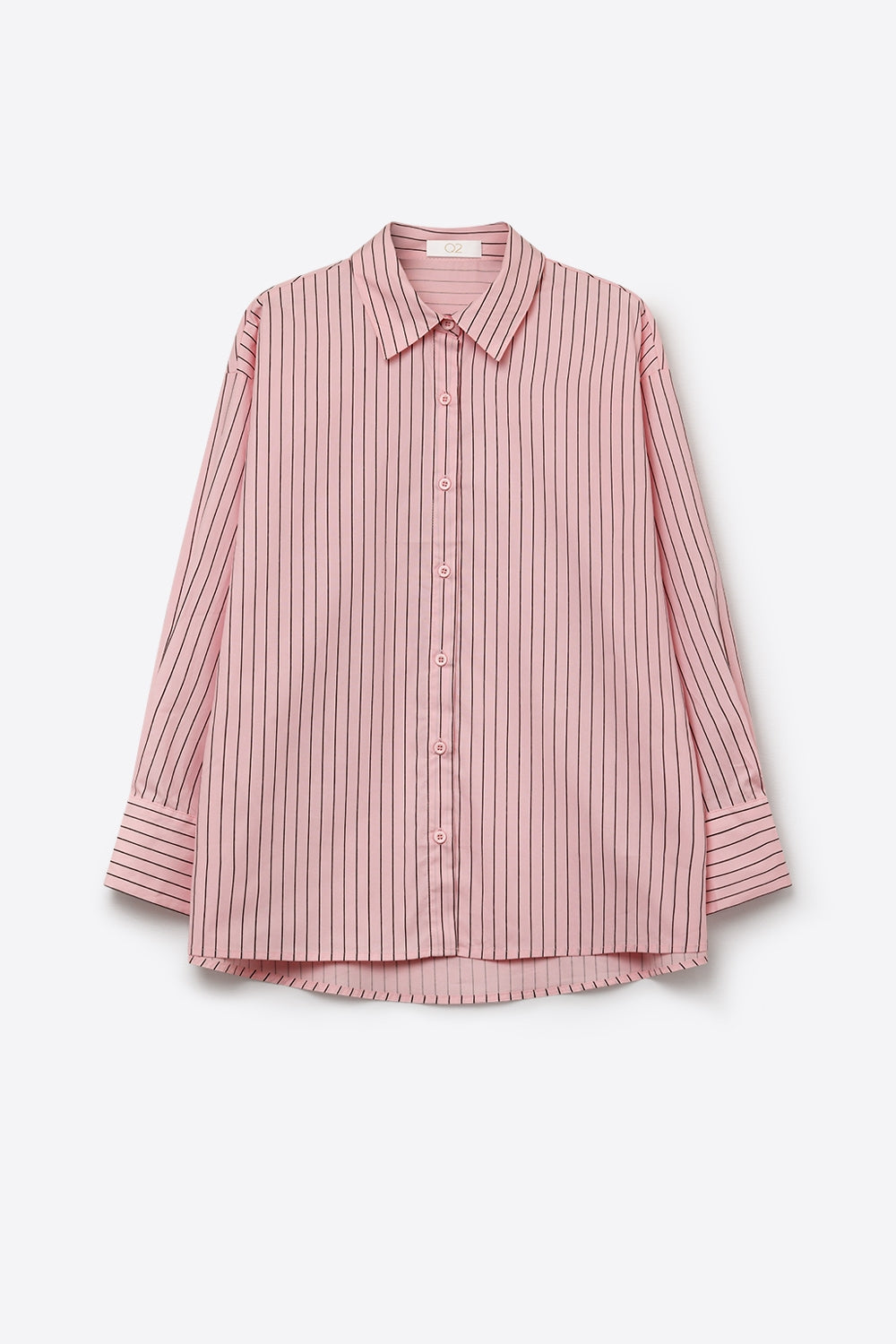 Stripe Lightweight long Shirt in Light Pink - Shirts