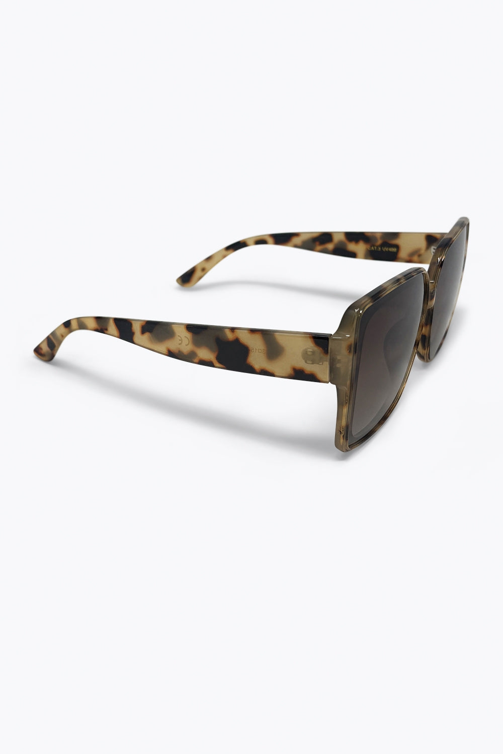 Multicolor Tortoiseshell Acetate Oversize Square Frame Sunglasses