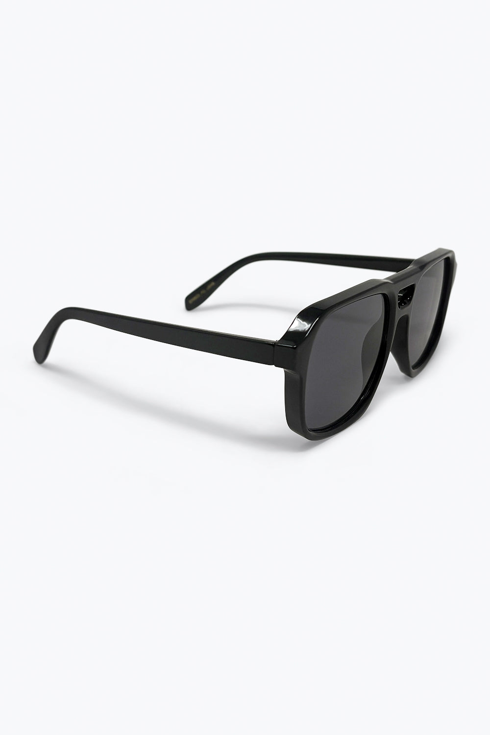 Black Chunky Frame Square Lens Oversize Sunglasses