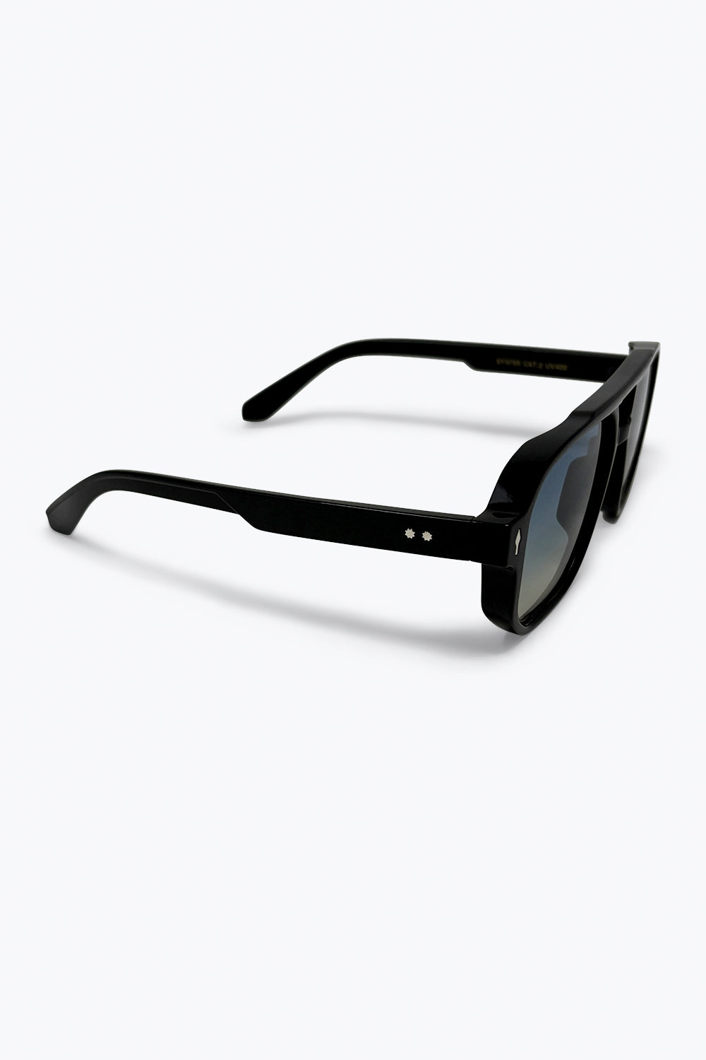 Black Gradient Lens Oversize Square Frame Sunglasses