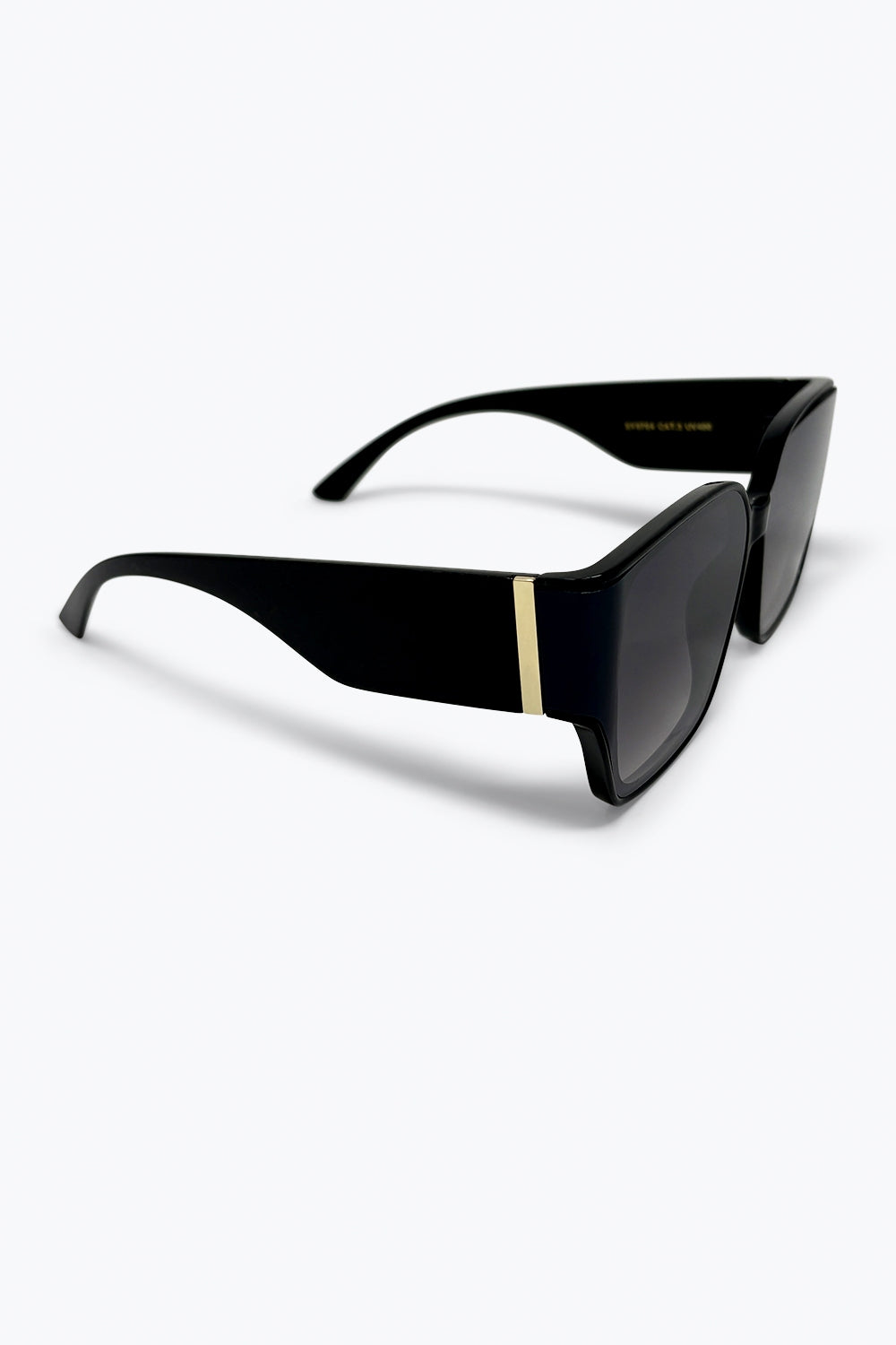 Black Oversize Square Frame Gradient Lens Sunglasses
