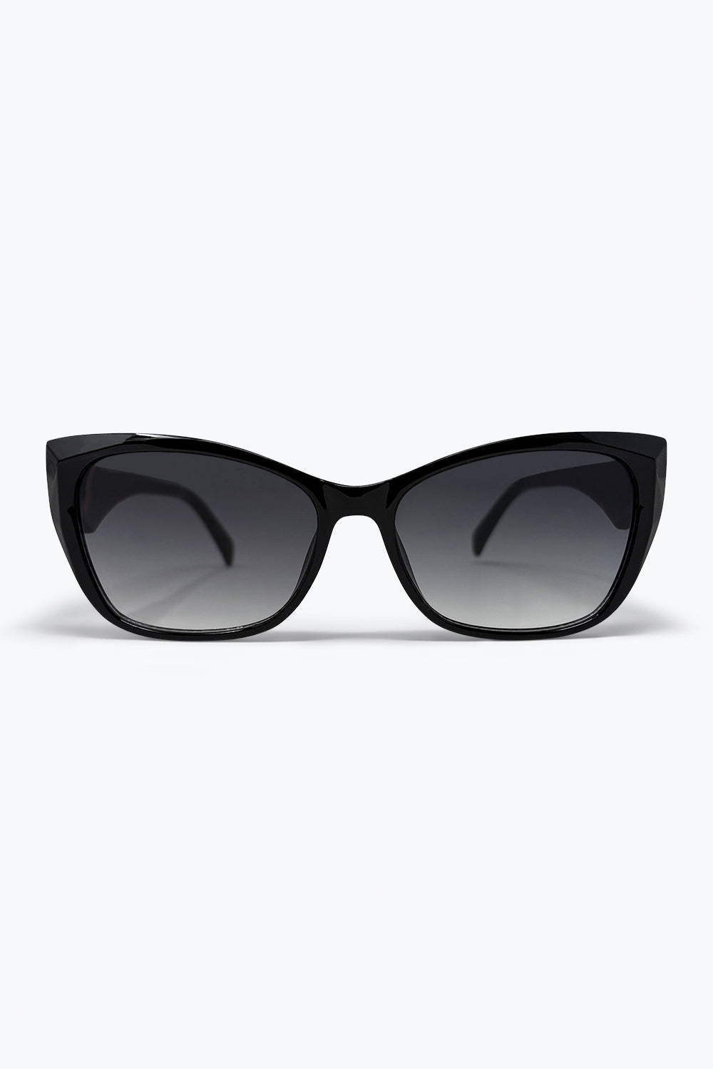 Black Cat Eye Thick Frame Gradient Lens Sunglasses