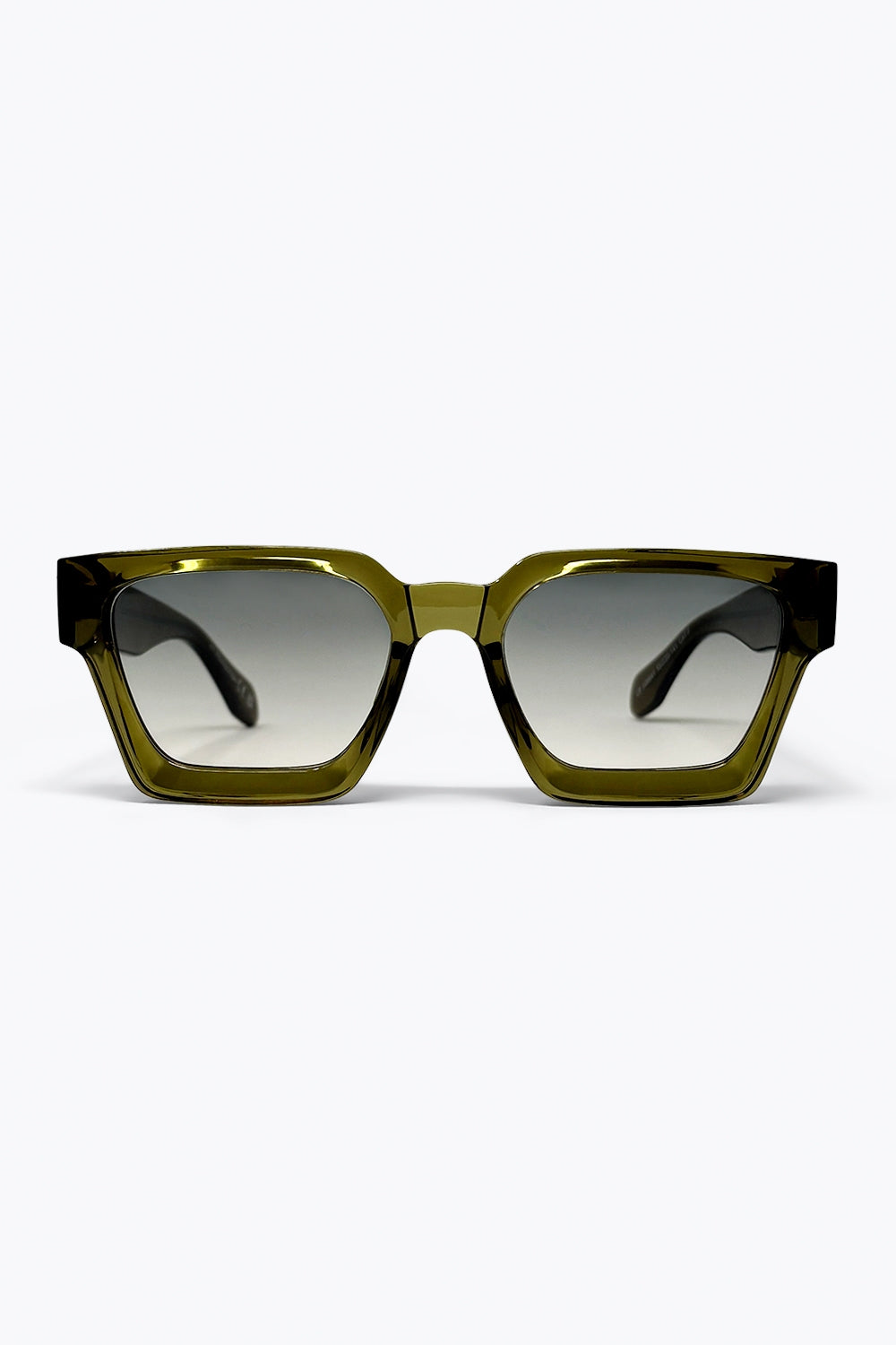 Olive Square Frame Gradient Lens Urban Sunglasses