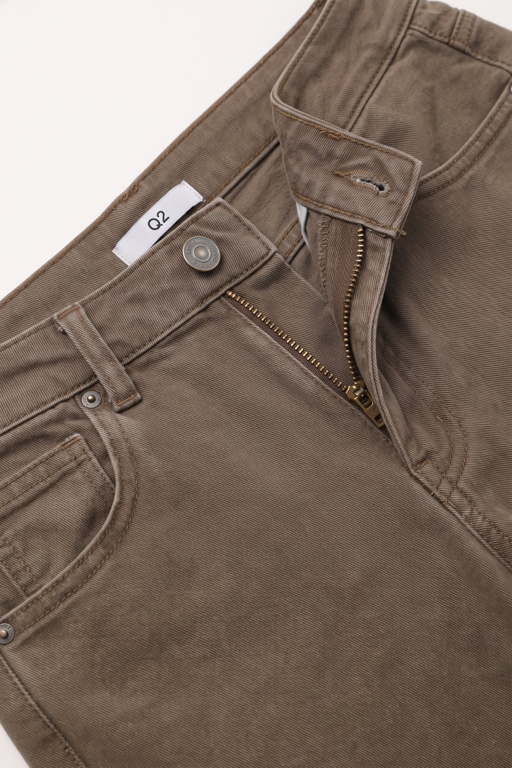Fango Wide-Leg Pants in Barrel Style with side seam - Coloured Jeans