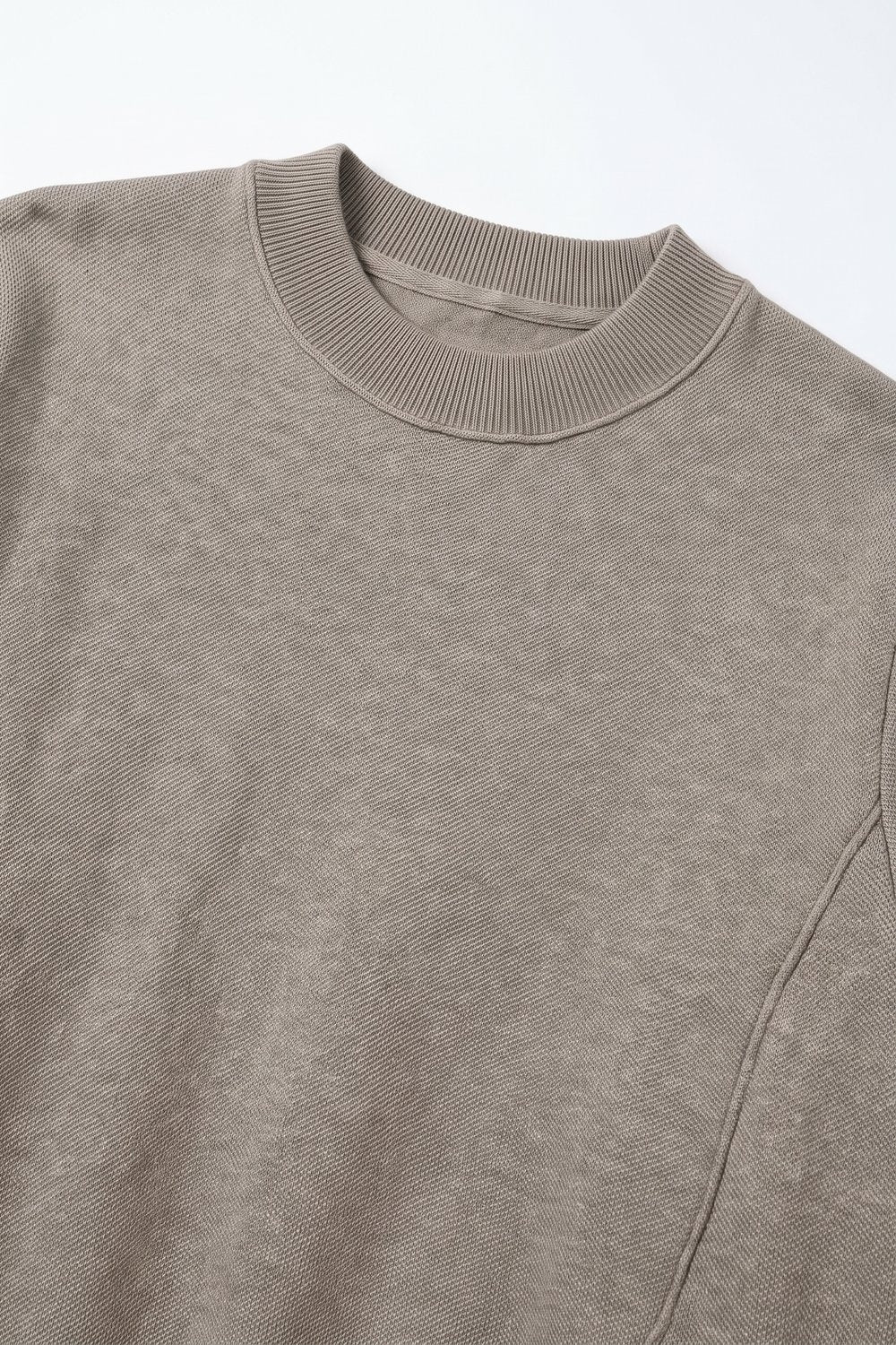 Fango Merino Wool Blend Fine Knit Short Sleeve Sweater - Jumpers