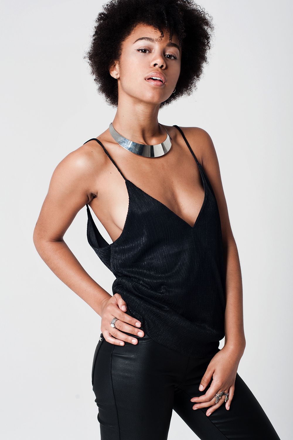Gold Lurex Cami Top