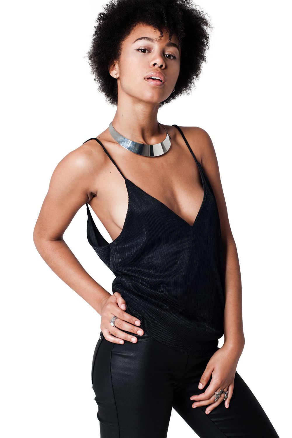Gold Lurex Cami Top