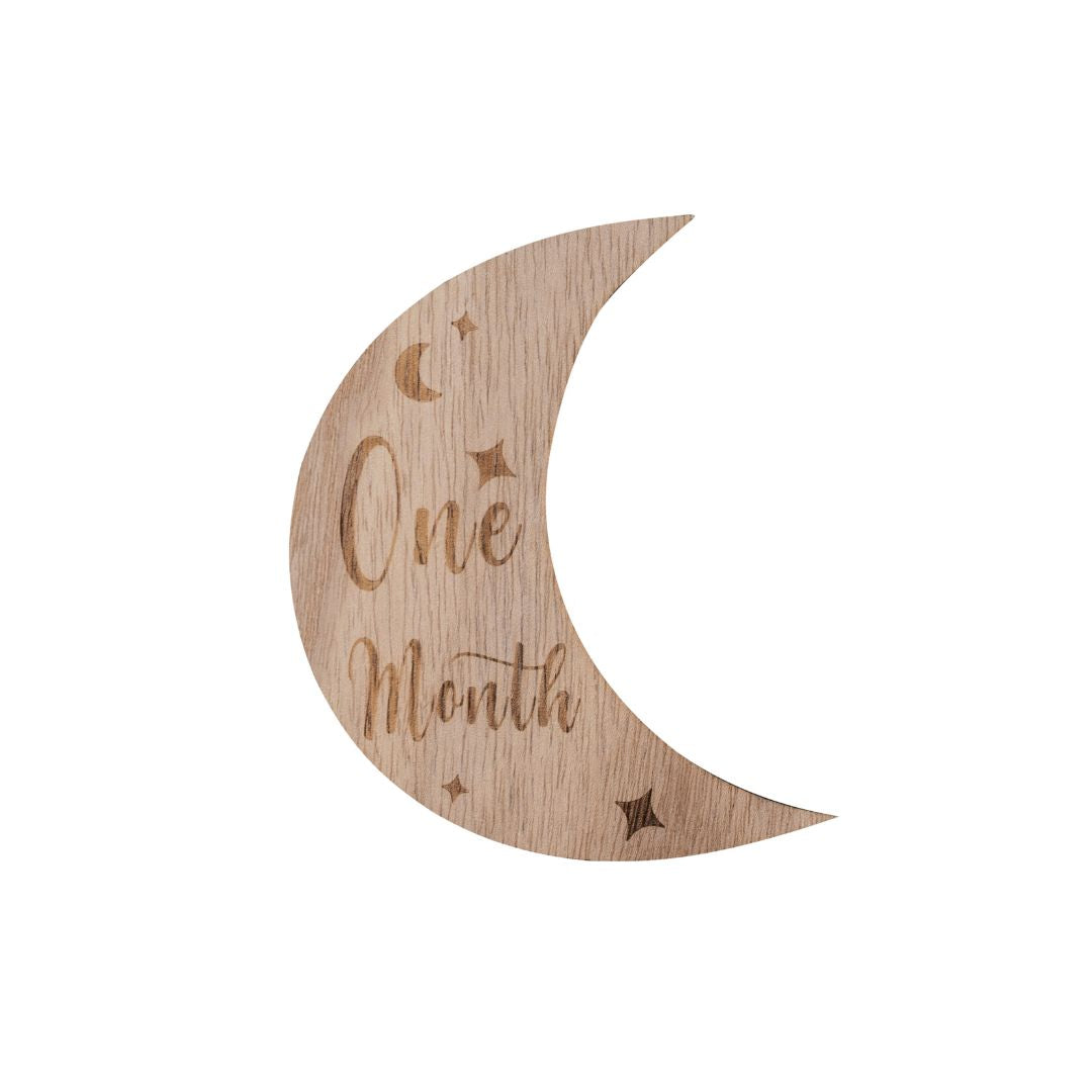 Wooden Month-by-Month Baby Milestone Set - Baby & Toddler