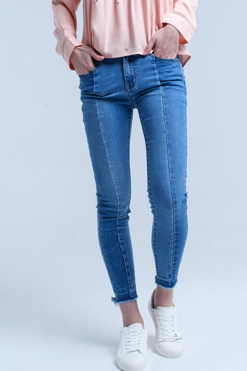 Two tone denim jean - Denim