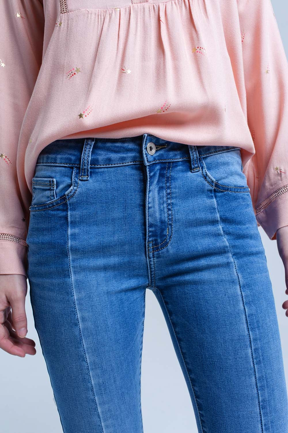 Two tone denim jean - Denim