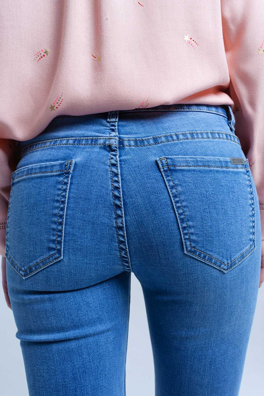 Two tone denim jean - Denim