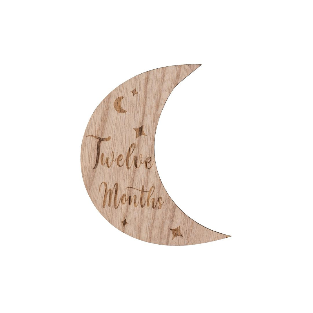 Wooden Month-by-Month Baby Milestone Set - Baby & Toddler