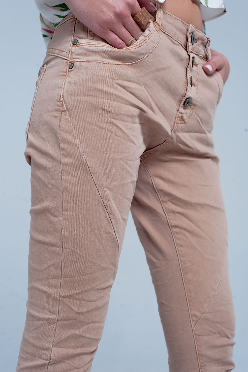 Brown crush jeans