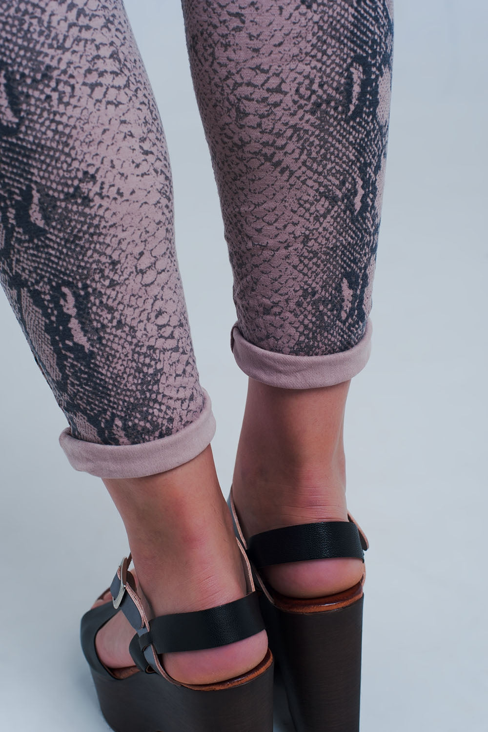 Reversible animal print pink jeans - Coloured Jeans
