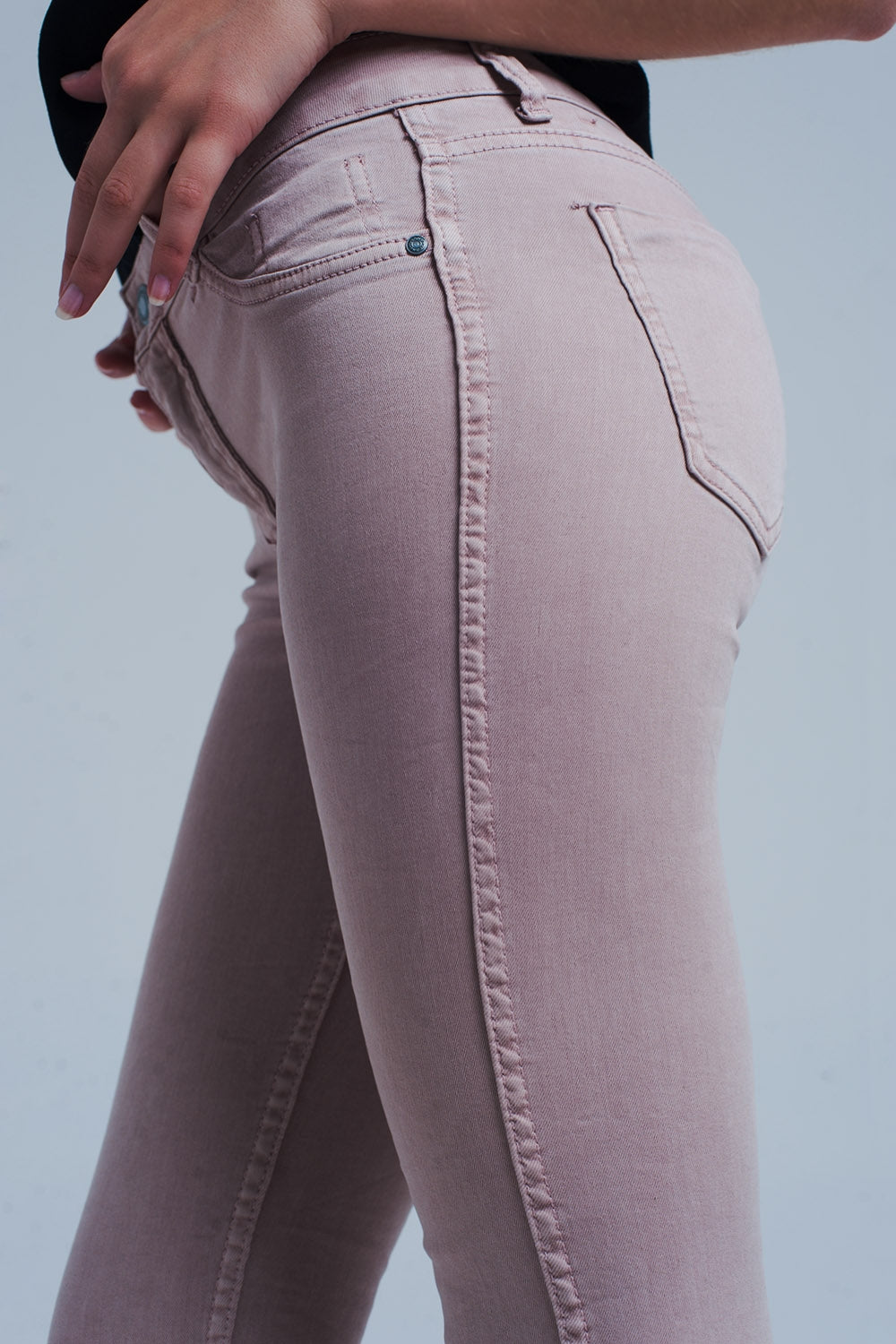 Reversible animal print pink jeans - Coloured Jeans