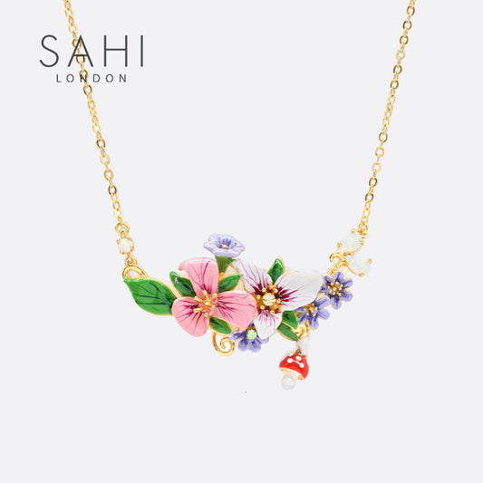 SAHI ENCHANTING GARDEN PENDANT NECKLACE - NECKLACE