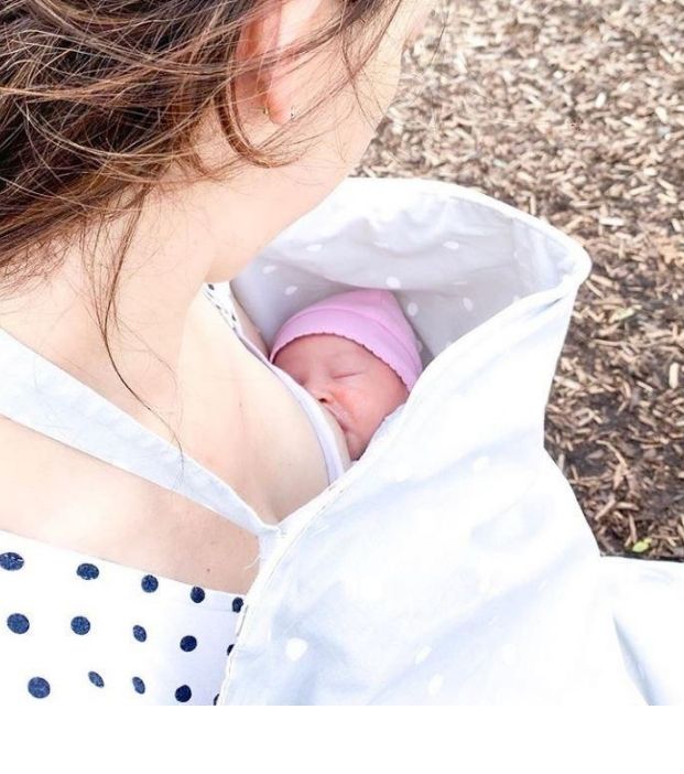 Feeding & Pumping Privacy Cover - Dotted - Nursing Covers
