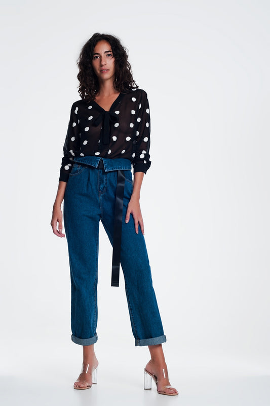 paper bag jeans - Denim
